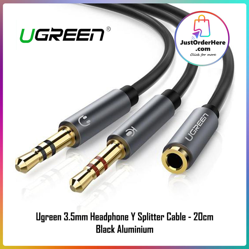 Ugreen 3.5mm Headphone Y Splitter Cable - 20cm