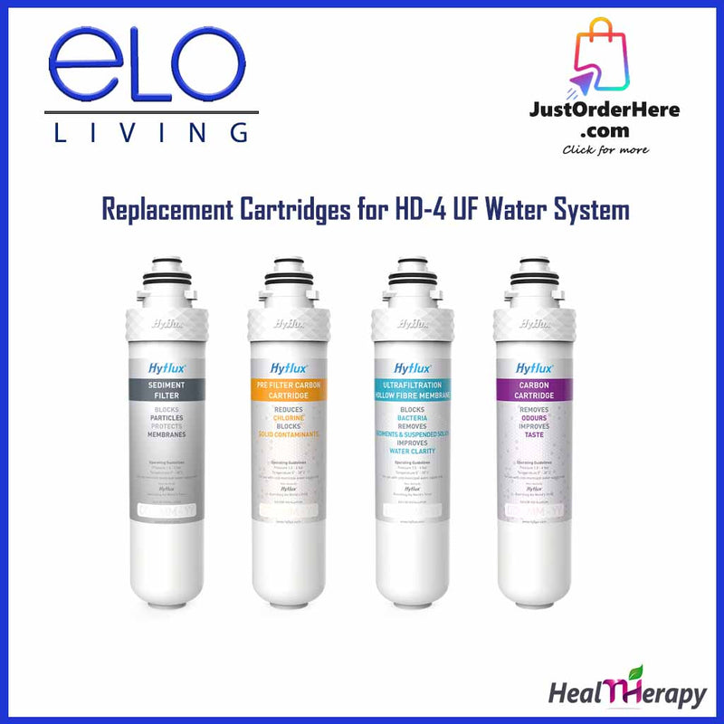 ELO Living Replacement Cartridges for HD-4 UF Water System