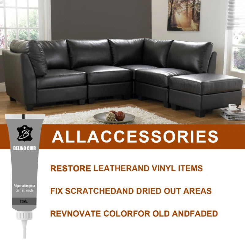 20ml Leather Repair Cream - Advanced Auto & Sofa Filler for Car Seats & Furniture Restoration Kit