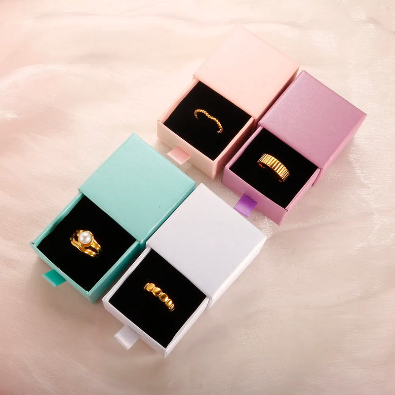 Exquisite Flannel Jewelry Packaging Box & Bag Set - For Rings, Bracelets, Necklaces, Earrings - Perfect Gift Presentation