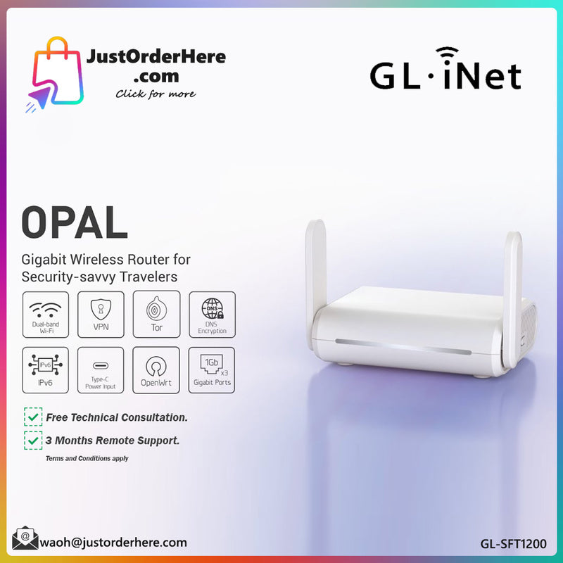 GL.iNet Opal AC1200 Wireless Travel Router (GL-SFT1200)