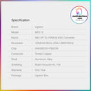 Ugreen Mini DisplayPort to HDMI & VGA Converter - Support 4K Ultra HD