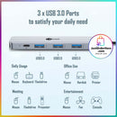 Lecoo 5 in 1 Type C Travel Dock