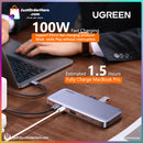 Ugreen 10 in 1 Multi-Functional Flat Table Top Docking Station (Mac/Windows)