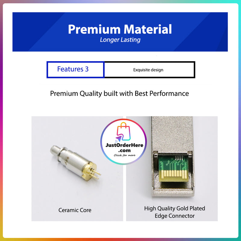 DG Premium SFP 1.25G LC/SC BIDI (1310/1550nm) Gigabit Modulation Module (2 Pieces) - Up to 10 KM