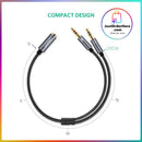 Ugreen 3.5mm Headphone Y Splitter Cable - 20cm