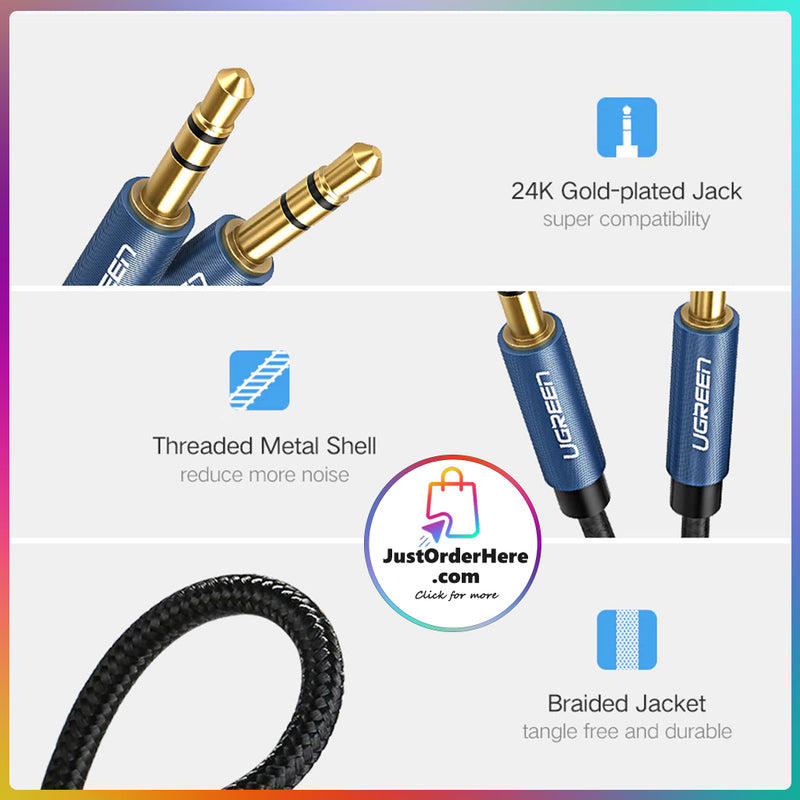 Ugreen 3.5mm Male to Male Aux Audio Cable