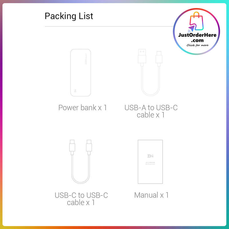 ZMI No.20 World's Most Powerful PowerPack 25000mAh Battery w/ PD | Revolutionary 200W Max Output | 100W USB-C/USB-A | Fast Charge