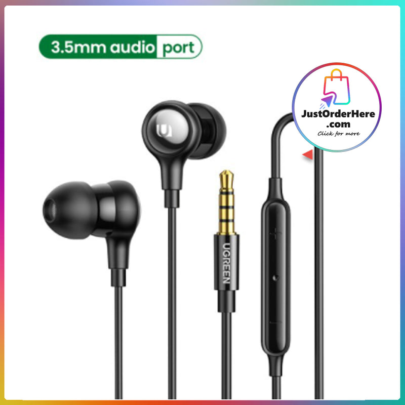 Ugreen 3.5mm/TypeC Wired In-Ear Earphones with MIC