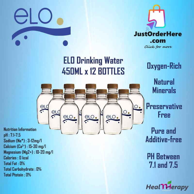ELO Drinking Water 450ml (12 bottles)