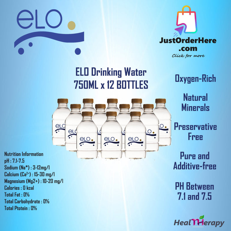 ELO Drinking Water 750ml (12 bottles)