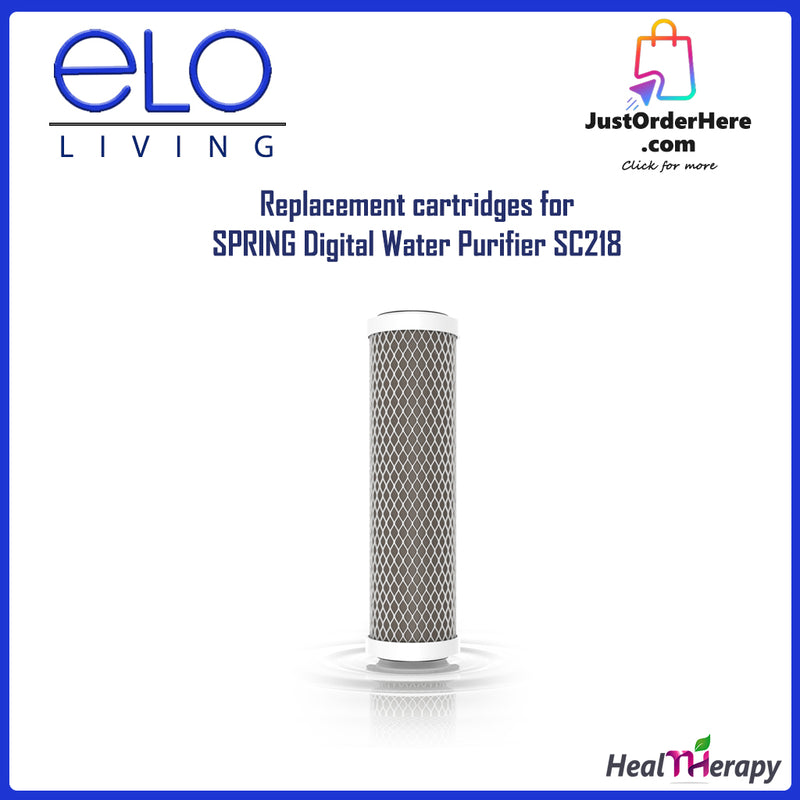 ELO Living Replacement cartridges for SPRING Digital Water Purifier SC218