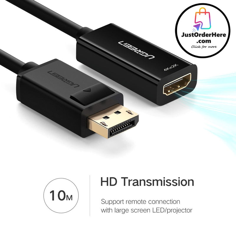 Ugreen 4K/1080P  DisplayPort DP to HDMI Adapter