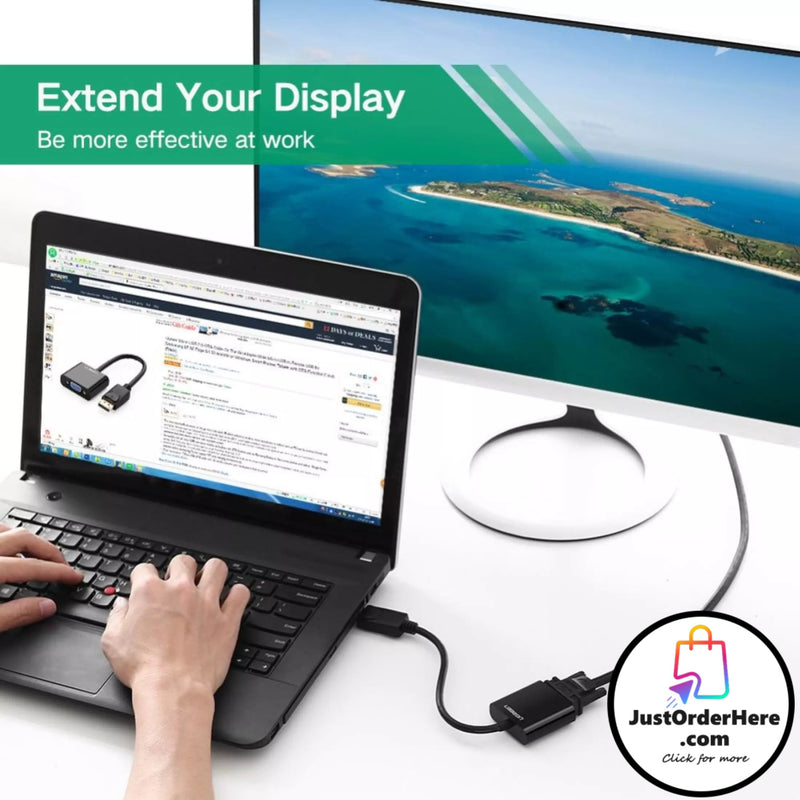 Ugreen DisplayPort DP to VGA Adapter