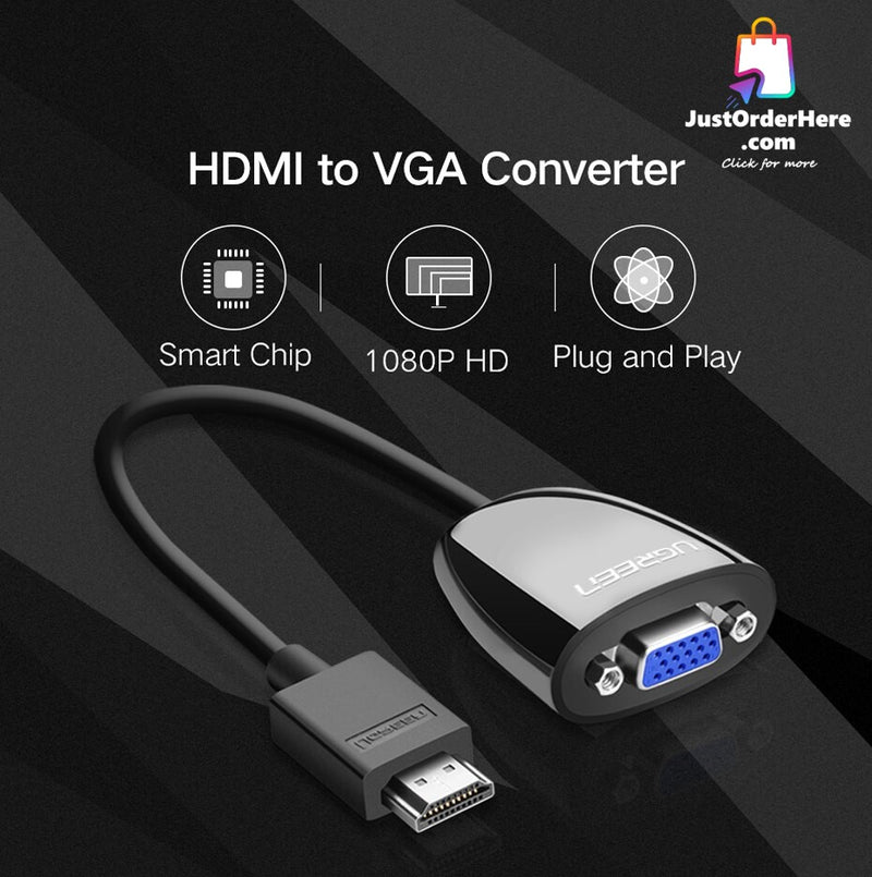 Ugreen HDMI to VGA Adapter - Up to 1080P