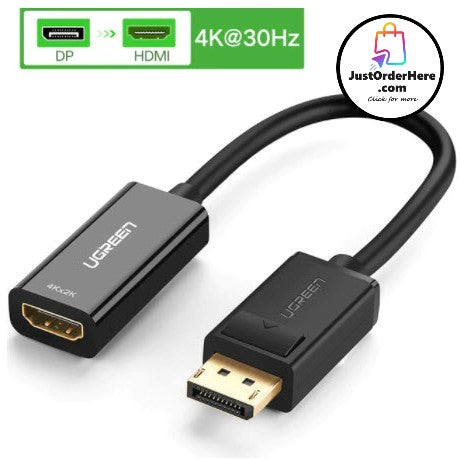 Ugreen 4K/1080P  DisplayPort DP to HDMI Adapter