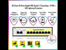 DG Smart AI 10 Ports Gigabit POE Switch ( 2 Cascading + 8 POE ) 4KV Lightning Protection